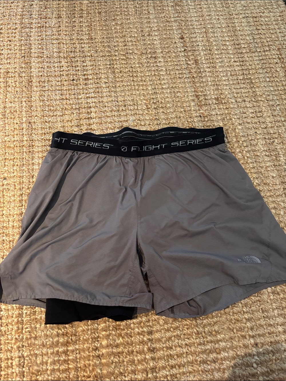 The North Face Men's Gray Athletic Shorts - Flight Series